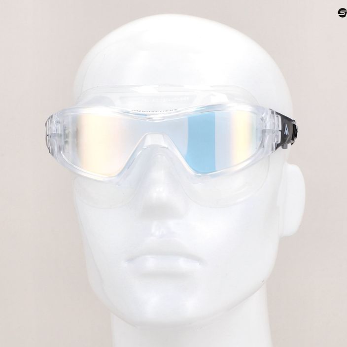 Aquasphere Vista Pro transparent/black/mirror iridescent swim mask MS5040001LMI 11