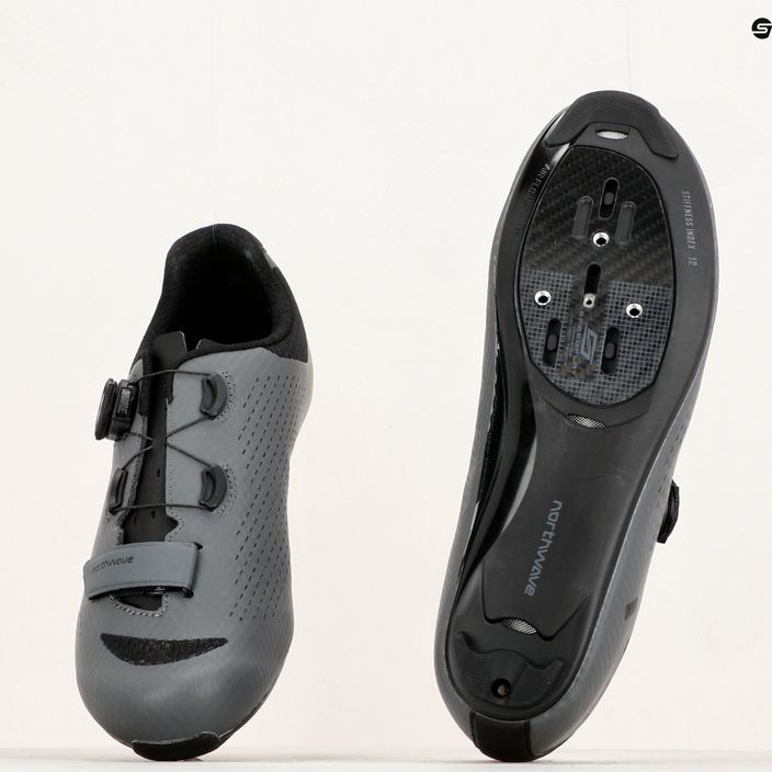 Northwave men's Storm Carbon 2 grey road shoes 80221013 15