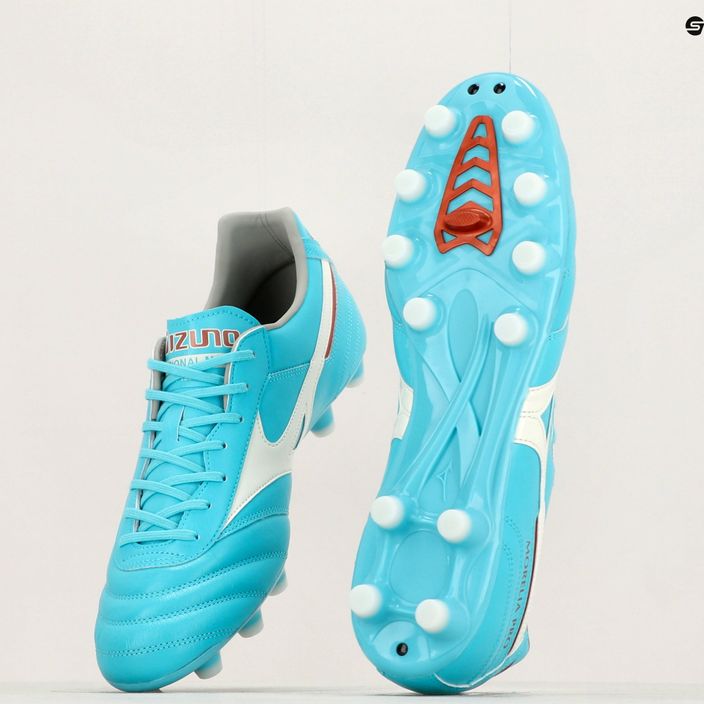 Mizuno Morelia II Pro football boots blue and white P1GA231325 16