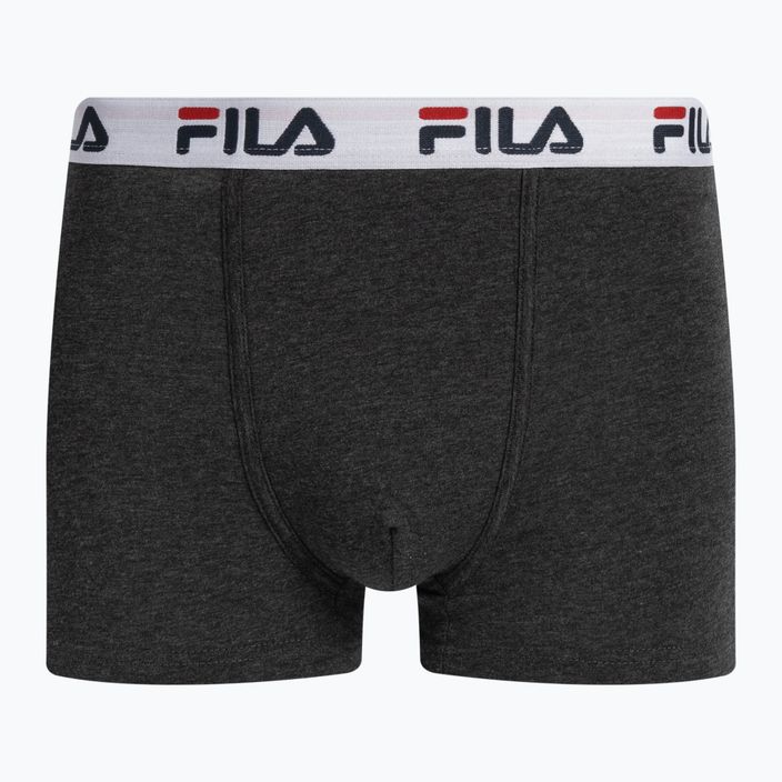 Men's boxer shorts FILA FU5016/2 anthracite melange 2
