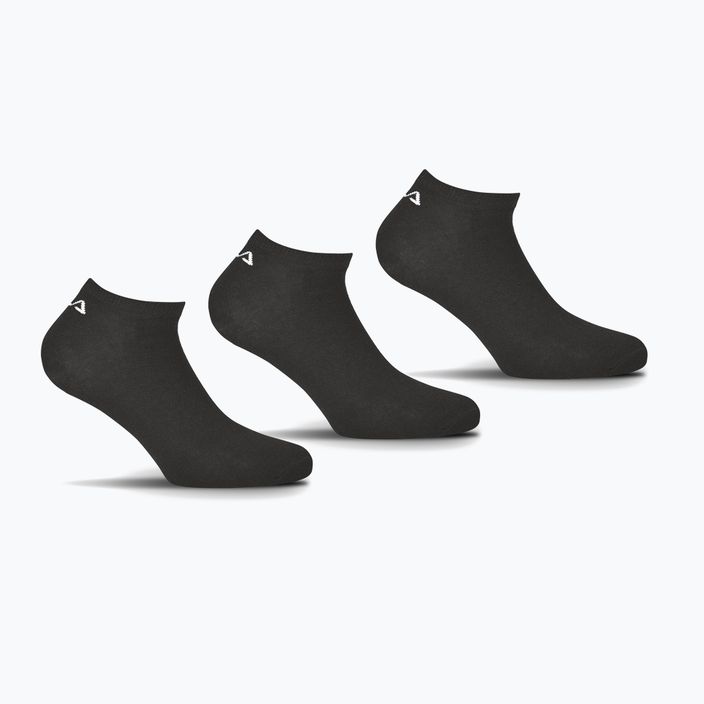 FILA Unisex Invisble Plain 3 Pack socks black 5