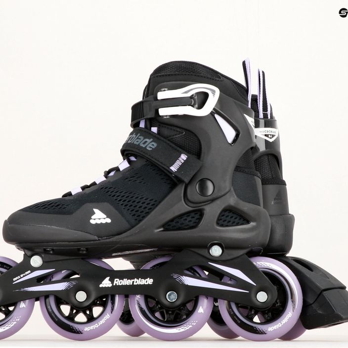 Rollerblade Macroblade 84 women's roller skates black and purple 07370900 19