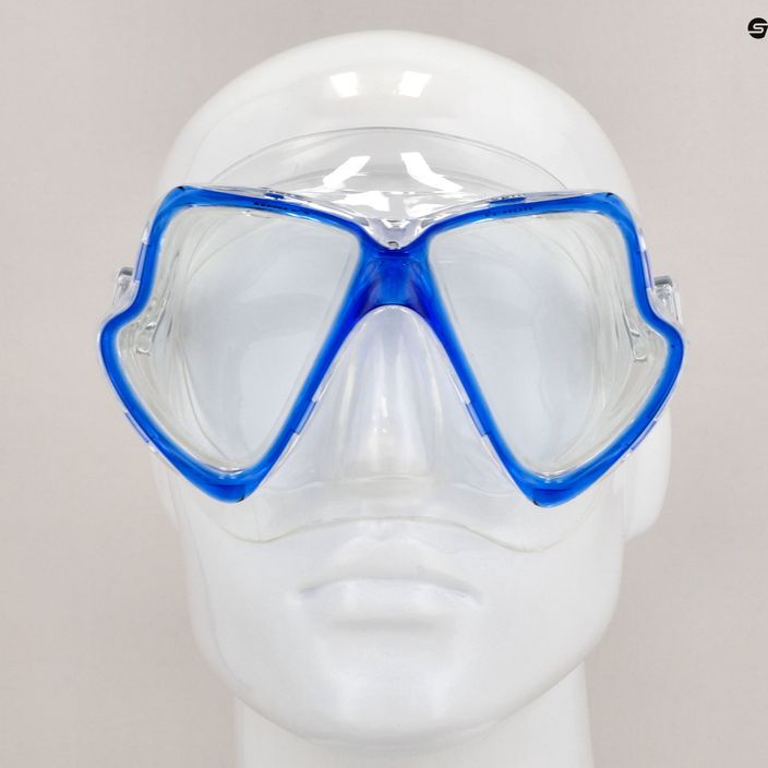 Mares Zephir snorkelling mask clear blue 411319 3
