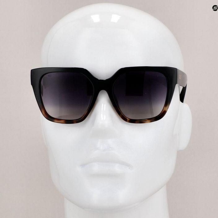 Women's GOG Hazel fashion black / brown demi / gradient smoke sunglasses E808-1P 10