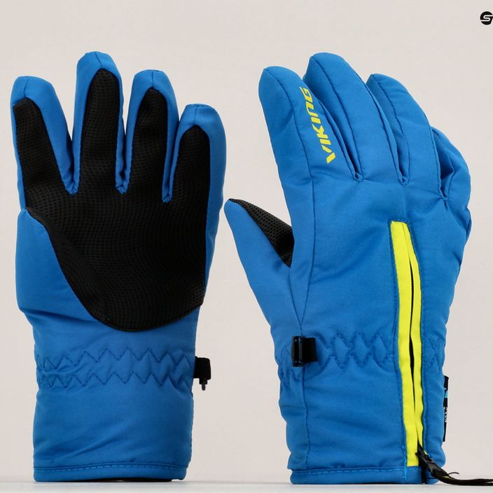 Children's ski gloves Viking Asti blue 120/23/7723 8