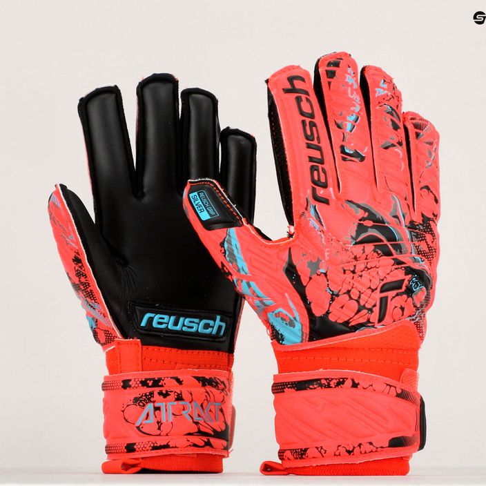 Reusch Attrakt Silver Junior children's goalkeeper gloves red 5372215-3333 9
