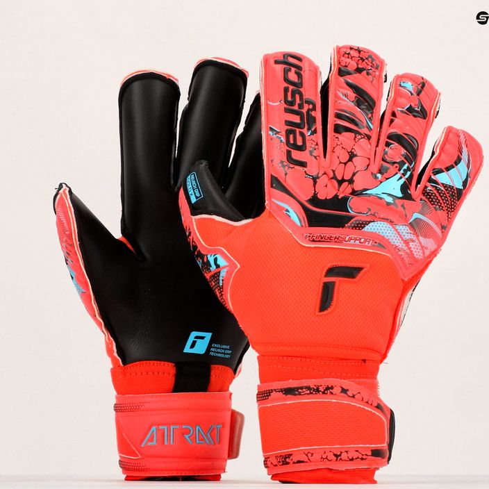 Reusch Attrakt Gold X Evolution Cut Finger Support goalkeeper gloves red 5370950-3333 9