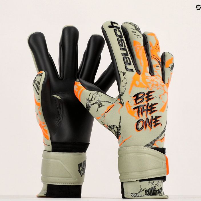 Reusch Pure Contact Gold goalkeeper gloves green 5370100-5444 10