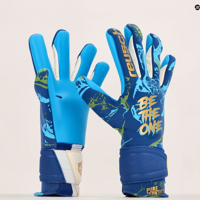 Reusch Pure Contact Aqua goalkeeper's gloves blue 5370400-4433 9