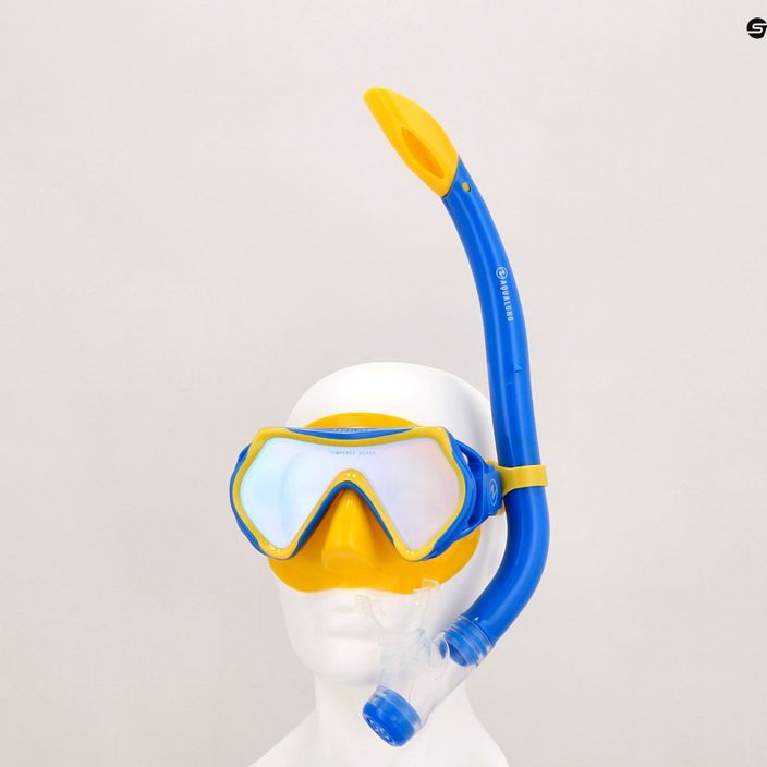 Aqualung Hero children's snorkel kit yellow and blue SV1160740SM 16