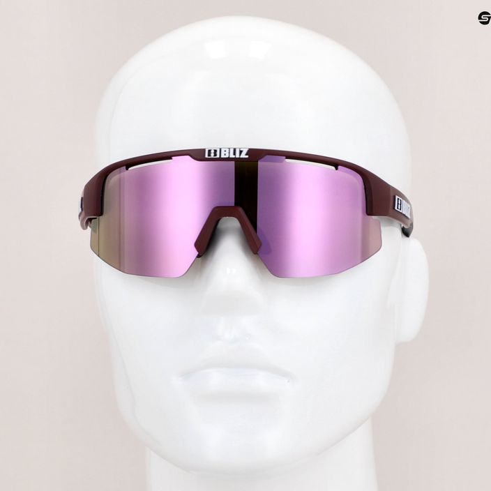 Bliz Matrix Small Nano Optics burgundy/brown rose multi 52007-49 cycling glasses 6