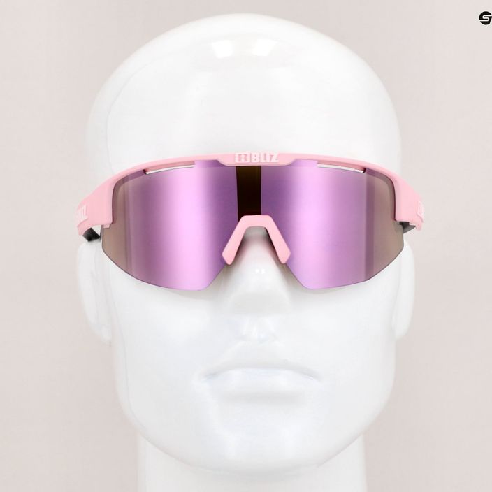 Bliz Matrix matt powder pink/brown rose multi 52104-49 cycling glasses 11