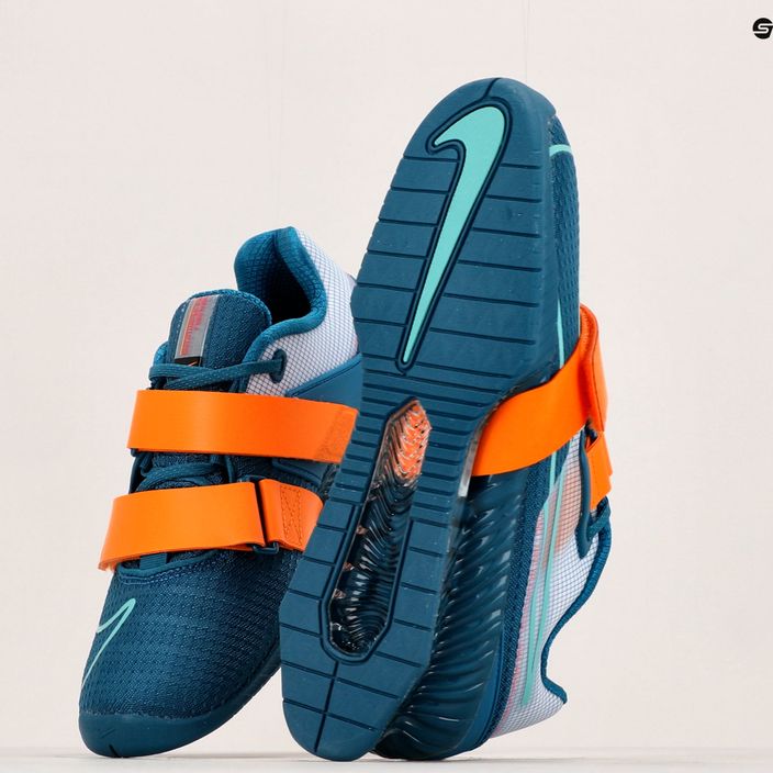 Nike Romaleos 4 blue/orange weightlifting shoes 12