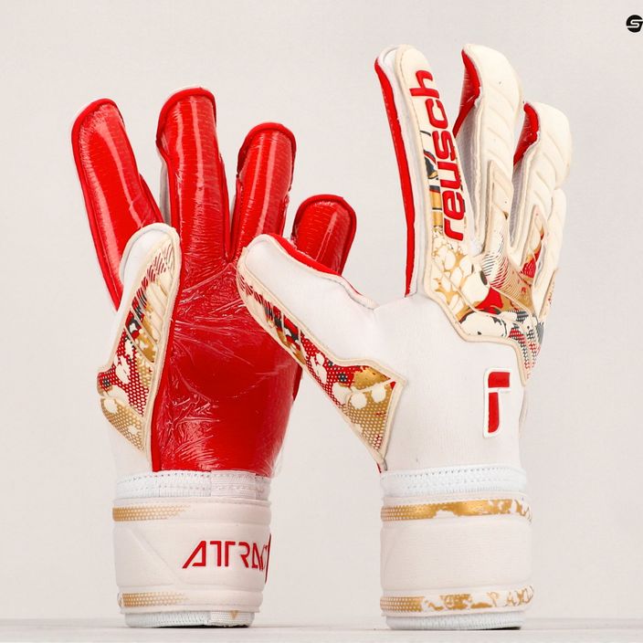 Reusch Attrakt Gold X GluePrint goalkeeper's gloves white 5370975-1011 10
