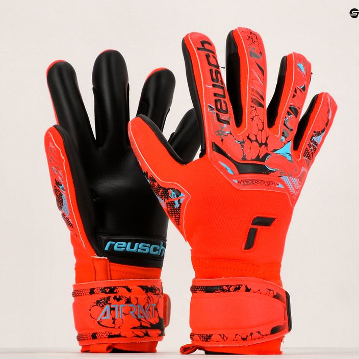 Reusch Attrakt Grip Evolution Finger Support Goalkeeper Gloves Red 5370820-3333 10