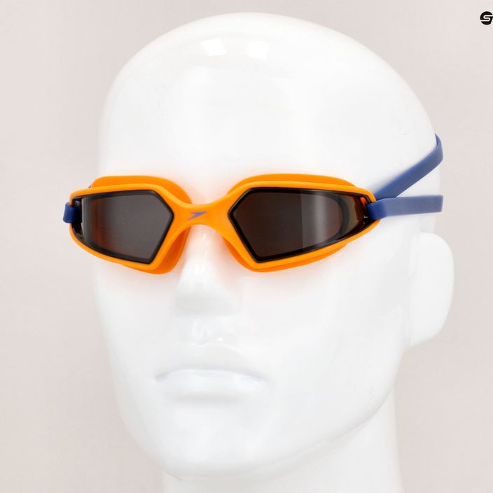 Speedo Hydropulse Junior ultrasonic/mango/smoke children's swimming goggles 68-12270D659 7