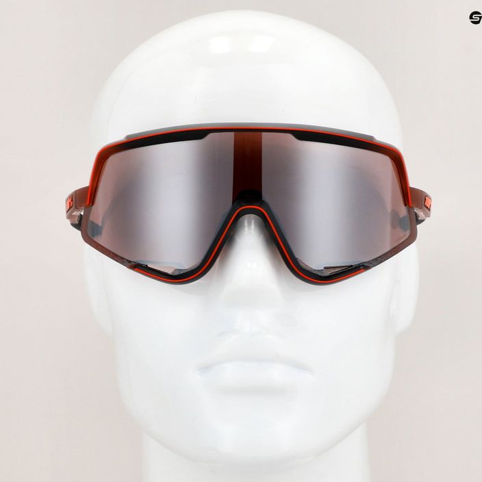 Cycling glasses 100% Glendale Mirror Lens matte translucent brown fade/hyper silver STO-61033-404-01 7