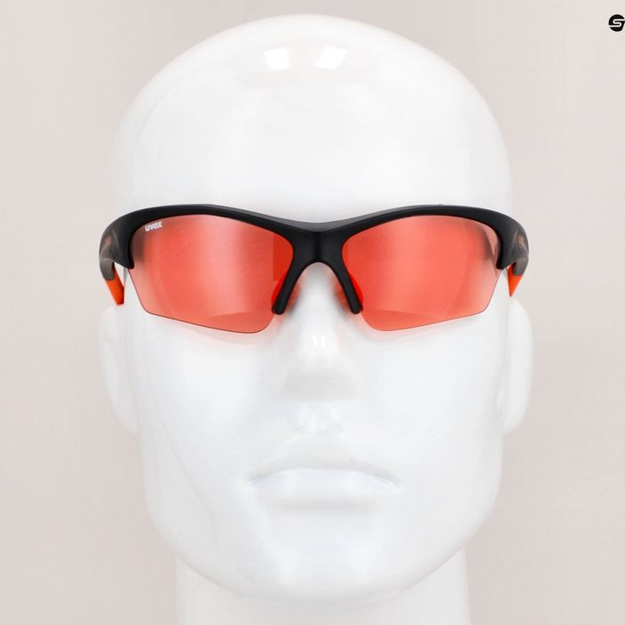 UVEX Sunsation black mat orange/litemirror orange cycling goggles S5306062212 7