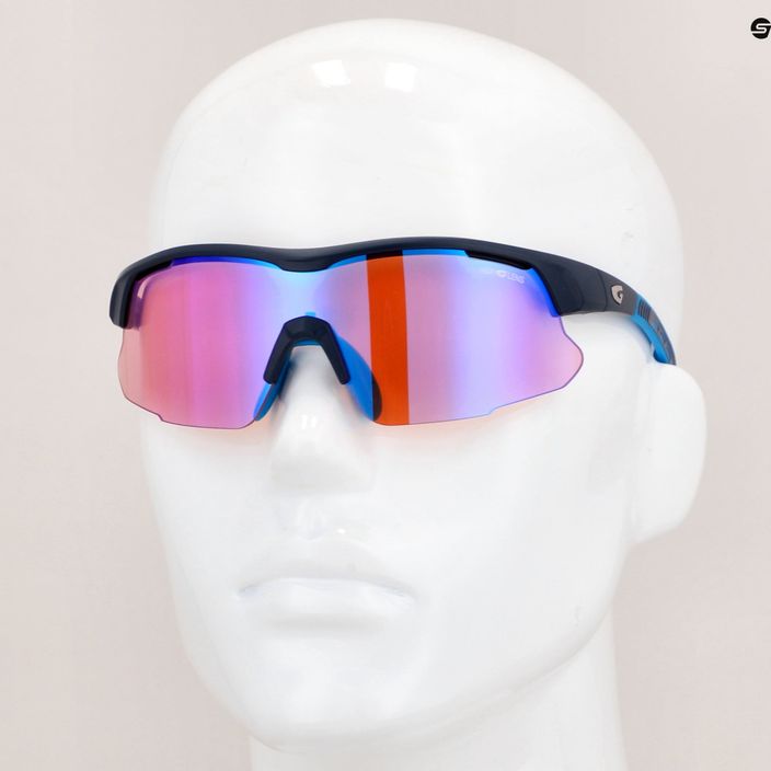GOG cycling glasses Orion matt navy blue/polychromatic blue E670-2 7