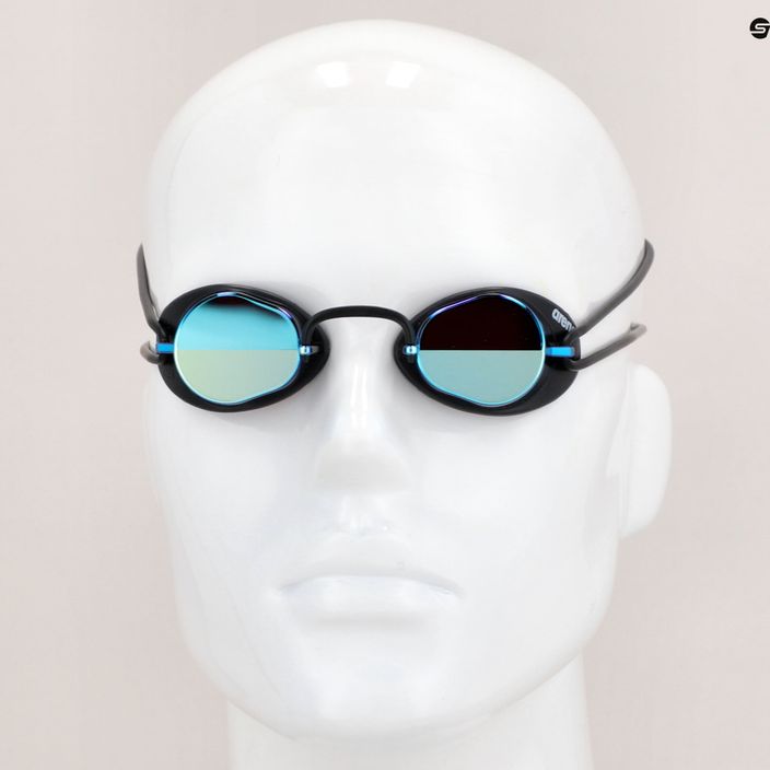 Arena Swedix Mirror smoke/blue/black swimming goggles 92399/57 8