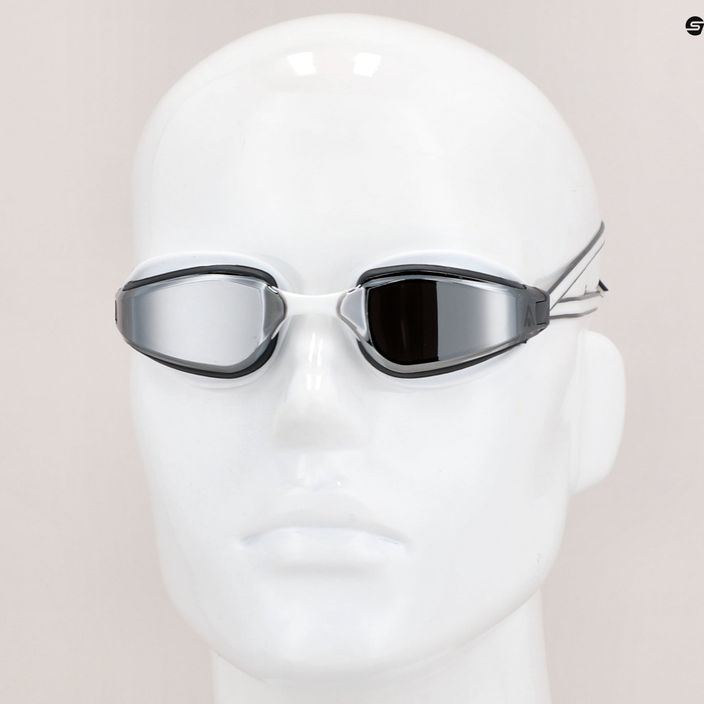 Aquasphere Fastlane white/grey/mirror silver swimming goggles EP2990910LMS 8