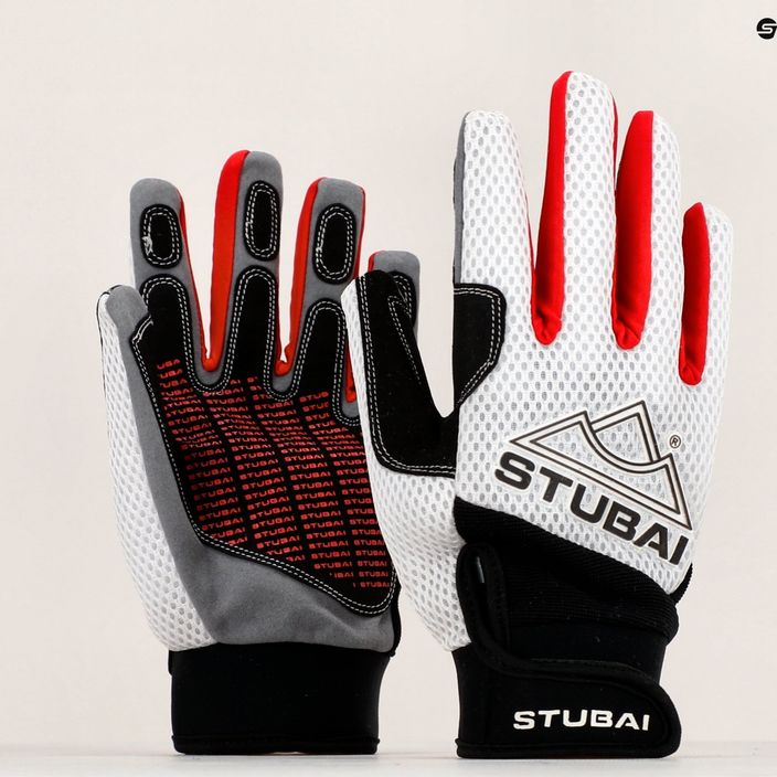 STUBAIEternal Full Finger climbing gloves white and red 950062 6