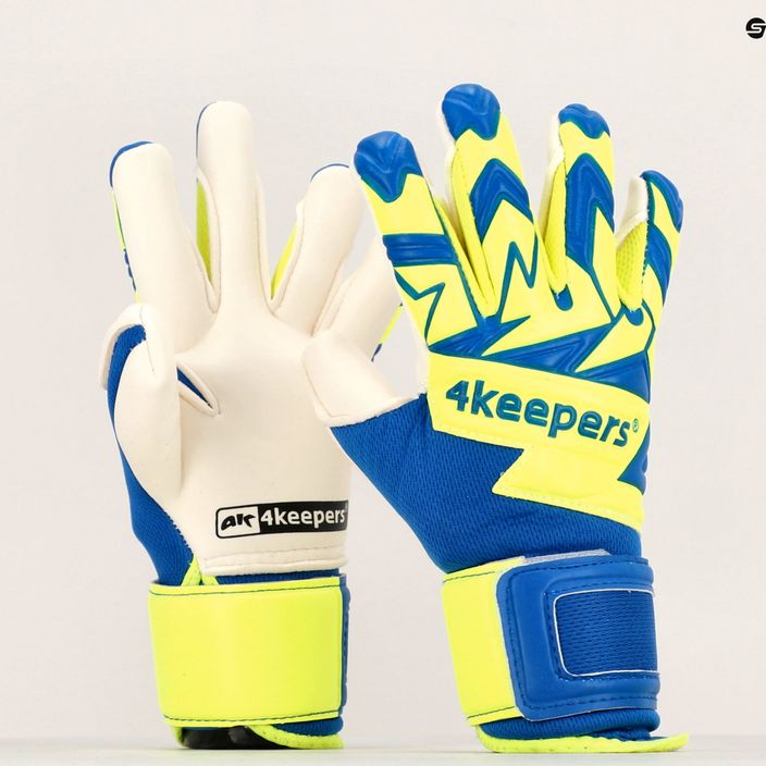 Children's goalkeeper gloves 4Keepers Equip Breeze Nc Jr blue-green EQUIPBRNCJR 8