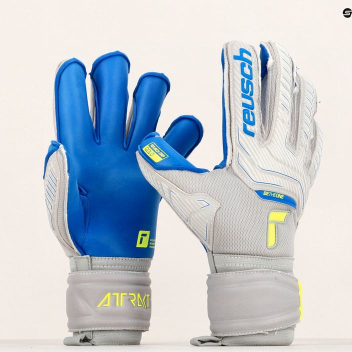 Reusch Attrakt Gold Evolution Cut grey goalkeeper gloves 5270139-6006 10