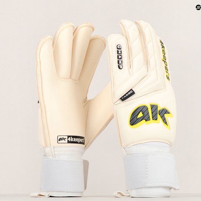 4keepers Champ Carbo V RF Strap goalkeeper gloves white 11