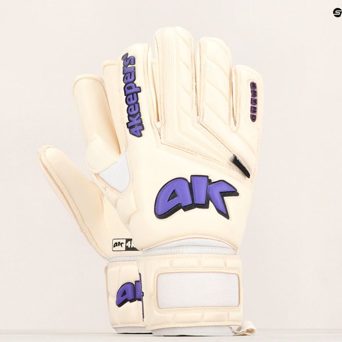 4keepers Champ Purple V Rf white and purple goalkeeper gloves 11
