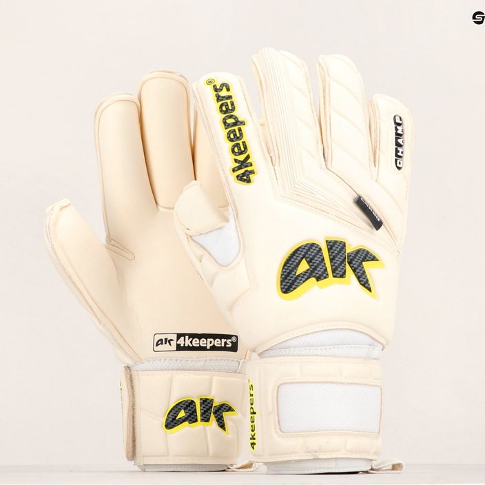 4keepers Champ Carbo V RF goalkeeper gloves white 11
