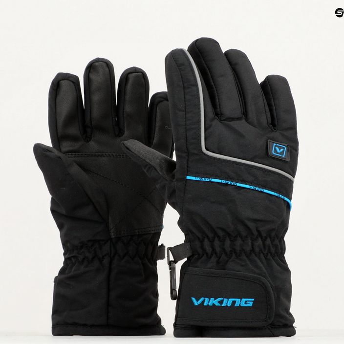 Viking Kevin children's ski gloves black 120/11/2255/15 8