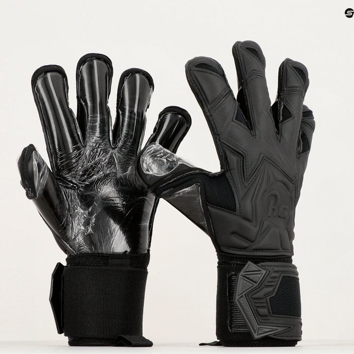 RG Aspro goalkeeper gloves Black-Out black BLACKOUT07 6