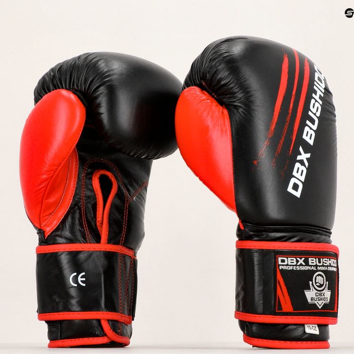 DBX BUSHIDO leather sparring training gloves black ARB-415 7