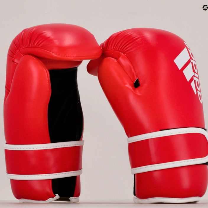 adidas Point Fight boxing gloves Adikbpf100 red and white ADIKBPF100 15
