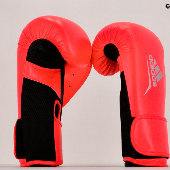 Women's adidas Speed 100 red/black boxing gloves ADISBGW100-40985 11