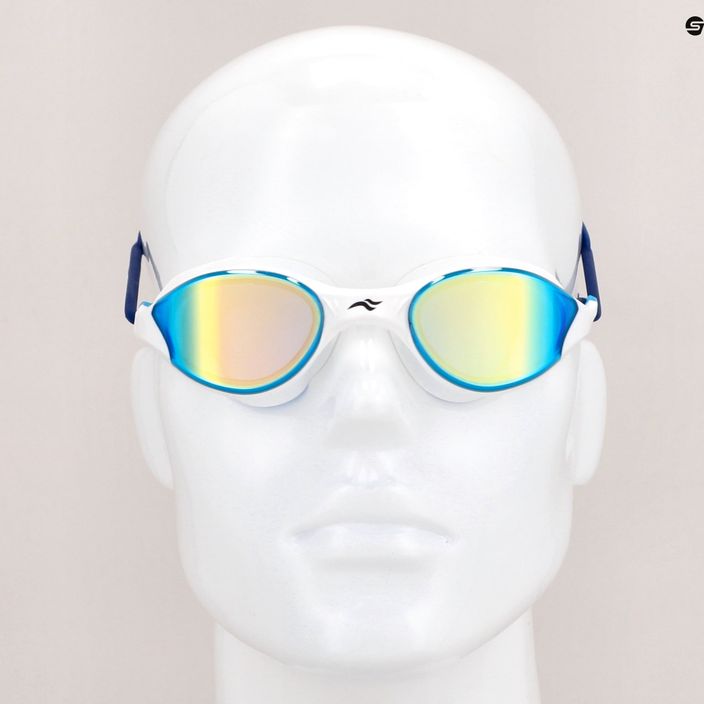 AQUA-SPEED Vortex Mirror swimming goggles white/blue 8882-51 7