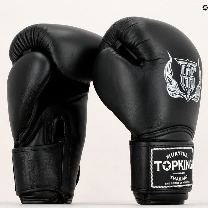 Top King Muay Thai Super Air boxing gloves black 8