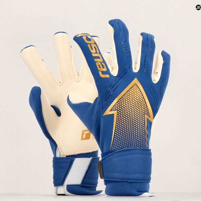 Reusch Arrow Gold X blue goalkeeper's gloves 5270908-4026 10