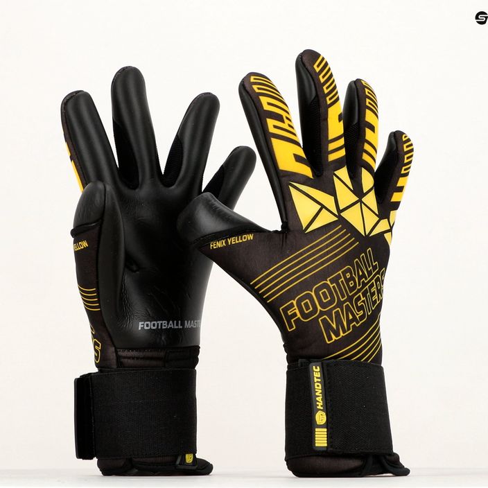 Football Masters Fenix yellow goalkeeper gloves 1158-4 8