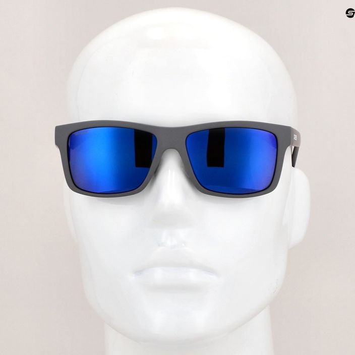 Cressi Bahia Floating charcoal/blue mirrored sunglasses XDB100707 8