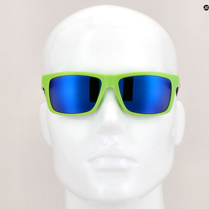 Cressi Bahia Floating black/kiwi/blue mirrored sunglasses XDB100705 8