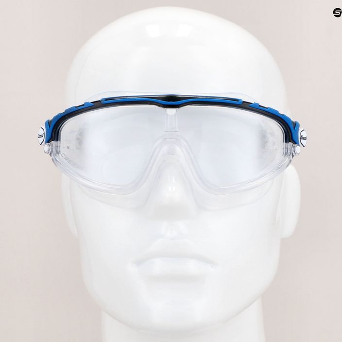 Cressi Skylight clear/black blue swim mask DE203320 8