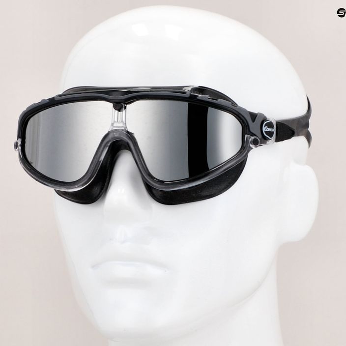 Cressi Skylight black/black grey mirrored swim mask DE2034750 8