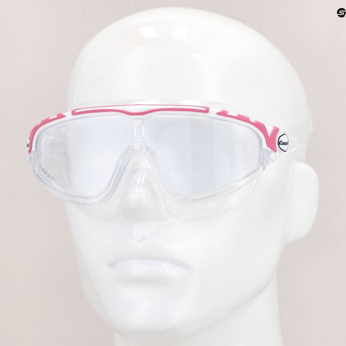 Cressi Skylight clear/white pink swim mask DE203340 8