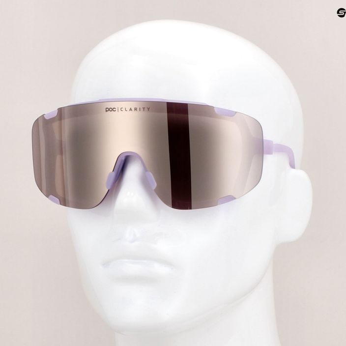 Bicycle goggles POC Devour purple quartz translucent/clarity road silver 11
