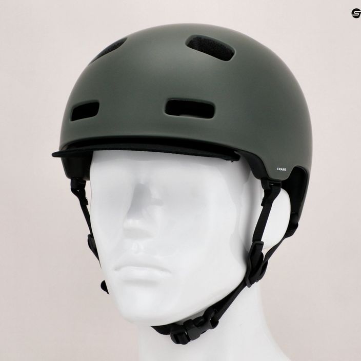 Bicycle helmet POC Crane MIPS epidote green matt 13