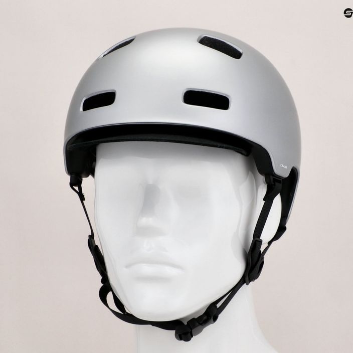 Bicycle helmet POC Crane MIPS argentite silver matt 13