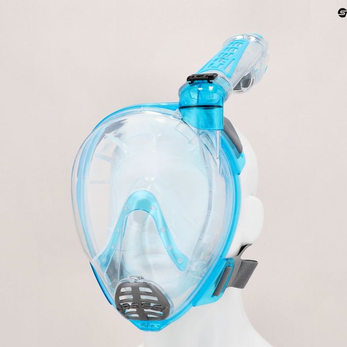 Cressi Duke Dry full face mask for snorkelling blue XDT000025 4