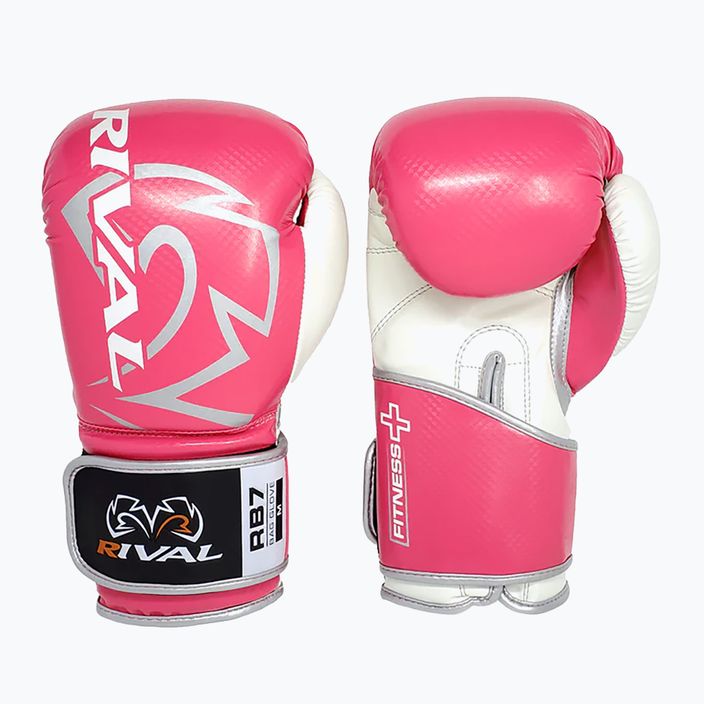 Rival Fitness Plus Bag pink/white boxing gloves 5